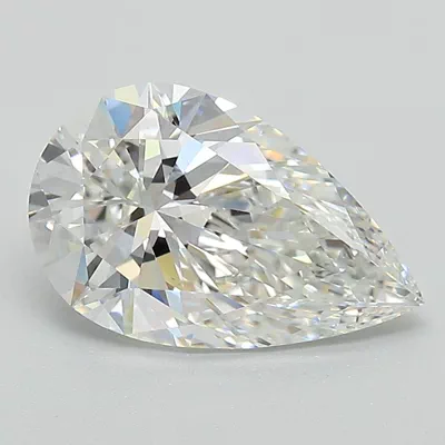 2.06ct F VS1 Rare Carat Ideal Cut Pear Lab Grown Diamond