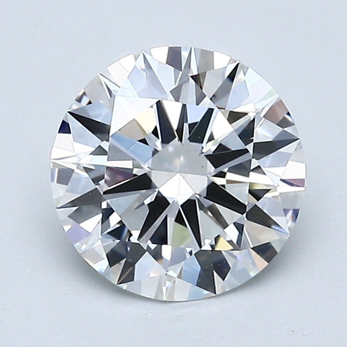 1.63ct F VS2 Rare Carat Ideal Cut Round Diamond