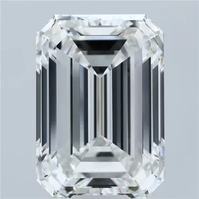 16.03ct F VVS2 Rare Carat Ideal Cut Emerald Lab Grown Diamond