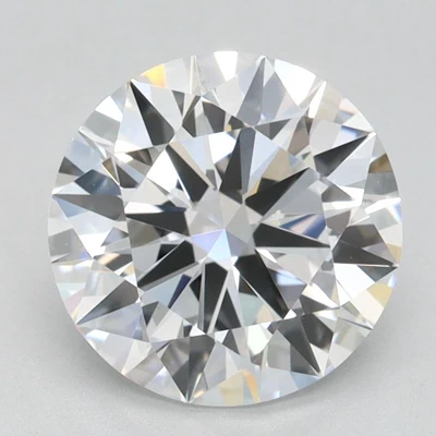 1.96ct D FL Rare Carat Ideal Cut Round Lab Grown Diamond