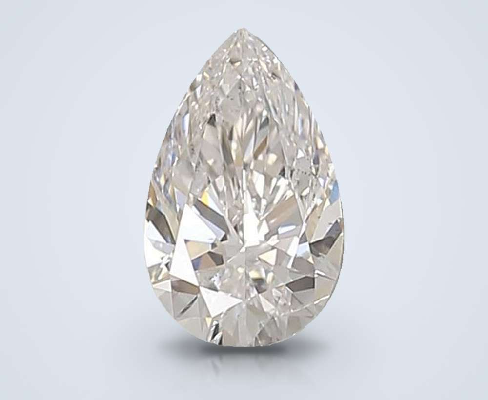 1.03ct D SI1 Rare Carat Ideal Cut Pear Lab Grown Diamond