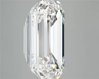 11.68ct F VVS2 Rare Carat Ideal Cut Emerald Lab Grown Diamond