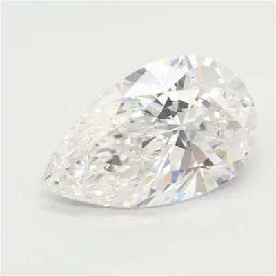 4.08ct F VS1 Rare Carat Ideal Cut Pear Lab Grown Diamond