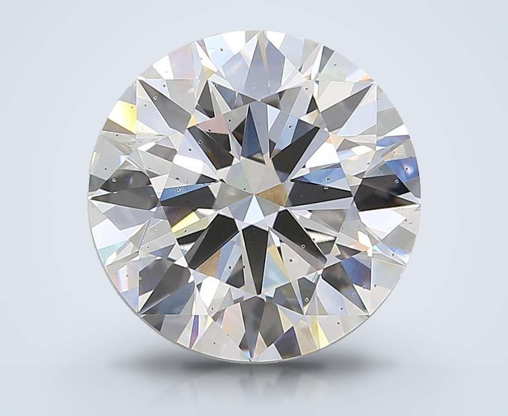 7.04ct F SI1 Rare Carat Ideal Cut Round Lab Grown Diamond