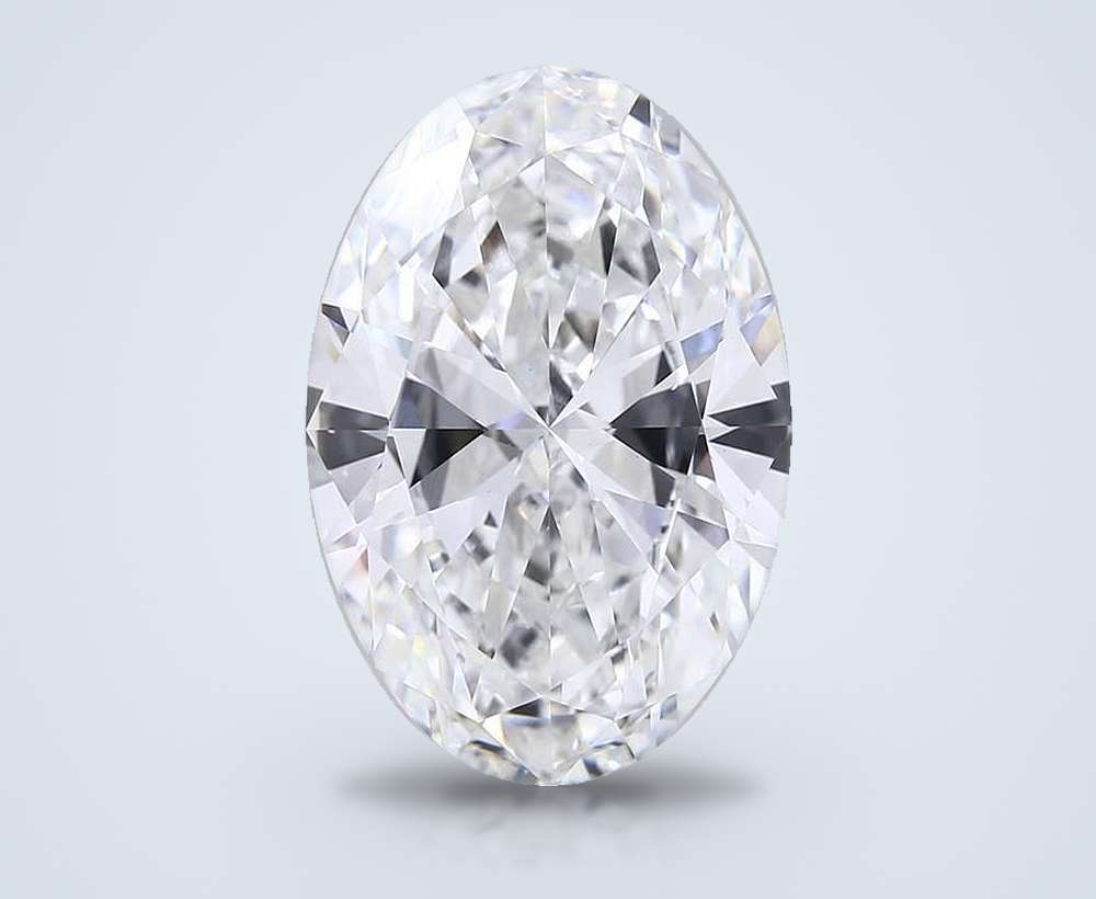 15.06ct F VS1 Rare Carat Ideal Cut Oval Lab Grown Diamond
