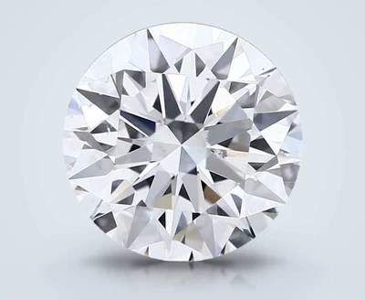 3.02ct E SI1 Excellent Cut Round Lab Grown Diamond