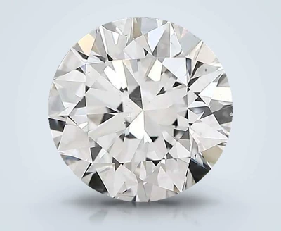 4.01ct H SI1 Rare Carat Ideal Cut Round Diamond