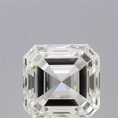 0.90ct I IF Rare Carat Ideal Cut Asscher Diamond