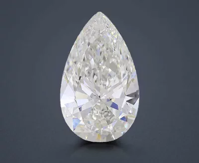 7.03ct F VS1 Rare Carat Ideal Cut Pear Lab Grown Diamond
