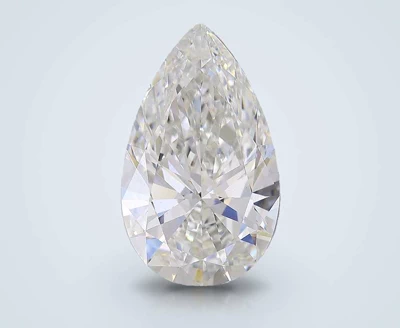 7.03ct F VS1 Rare Carat Ideal Cut Pear Lab Grown Diamond
