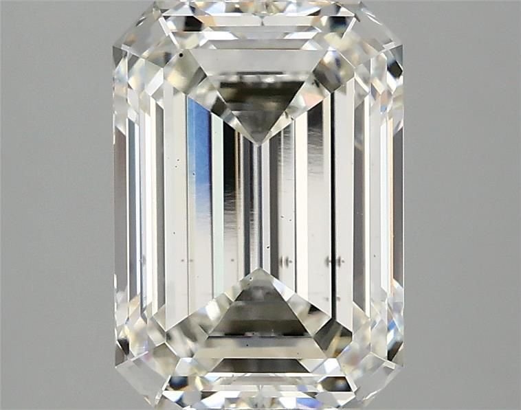 3.06ct H VS2 Rare Carat Ideal Cut Emerald Lab Grown Diamond