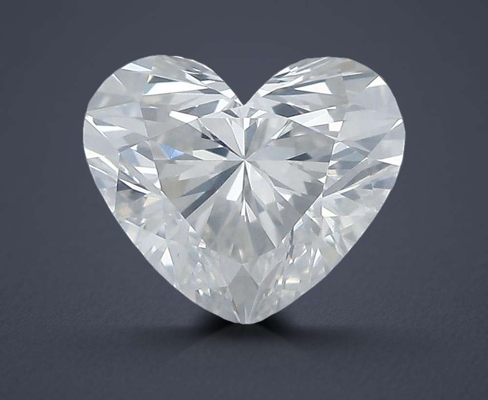 0.54ct H SI2 Rare Carat Ideal Cut Heart Diamond