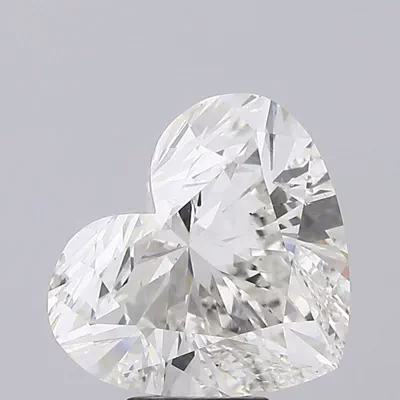 7.51ct F VS2 Rare Carat Ideal Cut Heart Lab Grown Diamond