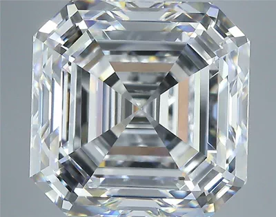 8.05ct E VS1 Rare Carat Ideal Cut Asscher Diamond
