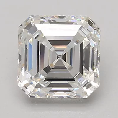 2.08ct E VS2 Rare Carat Ideal Cut Asscher Lab Grown Diamond