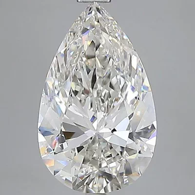 7.01ct G SI1 Rare Carat Ideal Cut Pear Lab Grown Diamond
