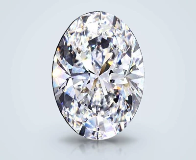 30.07ct F VS2 Rare Carat Ideal Cut Oval Lab Grown Diamond