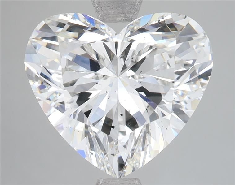 5.08ct F SI2 Rare Carat Ideal Cut Heart Lab Grown Diamond