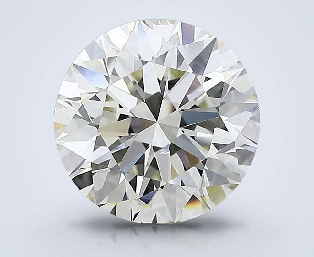 3.54ct J SI1 Rare Carat Ideal Cut Round Diamond