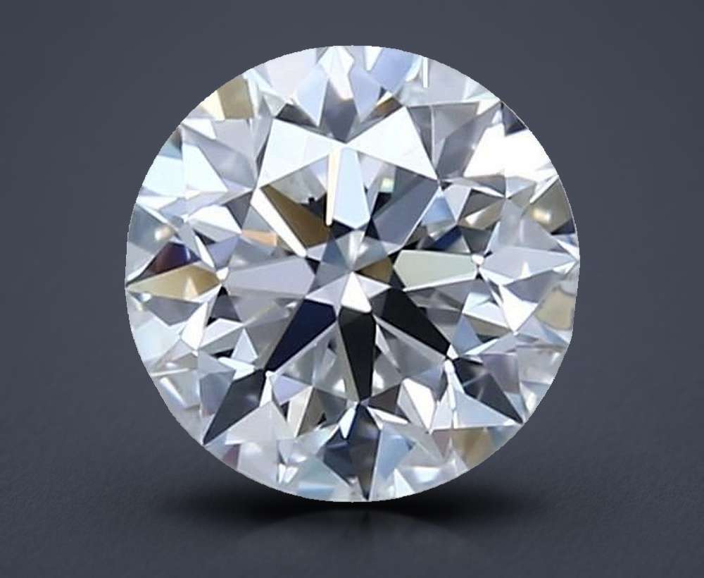 1.53ct F IF Rare Carat Ideal Cut Round Diamond