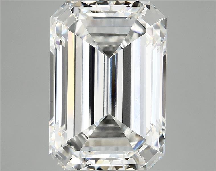 13.04ct F VVS2 Rare Carat Ideal Cut Emerald Lab Grown Diamond