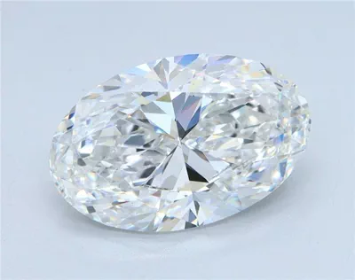 3.23ct E VS2 Rare Carat Ideal Cut Oval Lab Grown Diamond