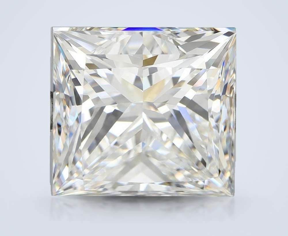 5.01ct F VS1 Rare Carat Ideal Cut Princess Diamond