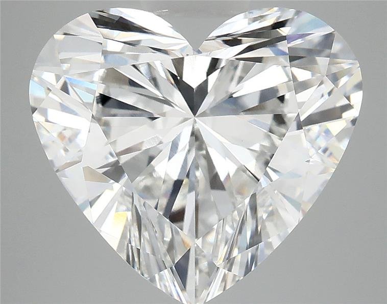 6.17ct E VVS2 Rare Carat Ideal Cut Heart Lab Grown Diamond