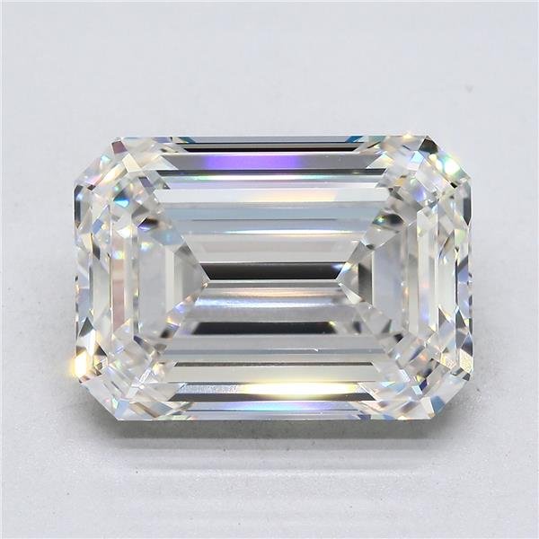 10.39ct G VVS1 Rare Carat Ideal Cut Emerald Diamond
