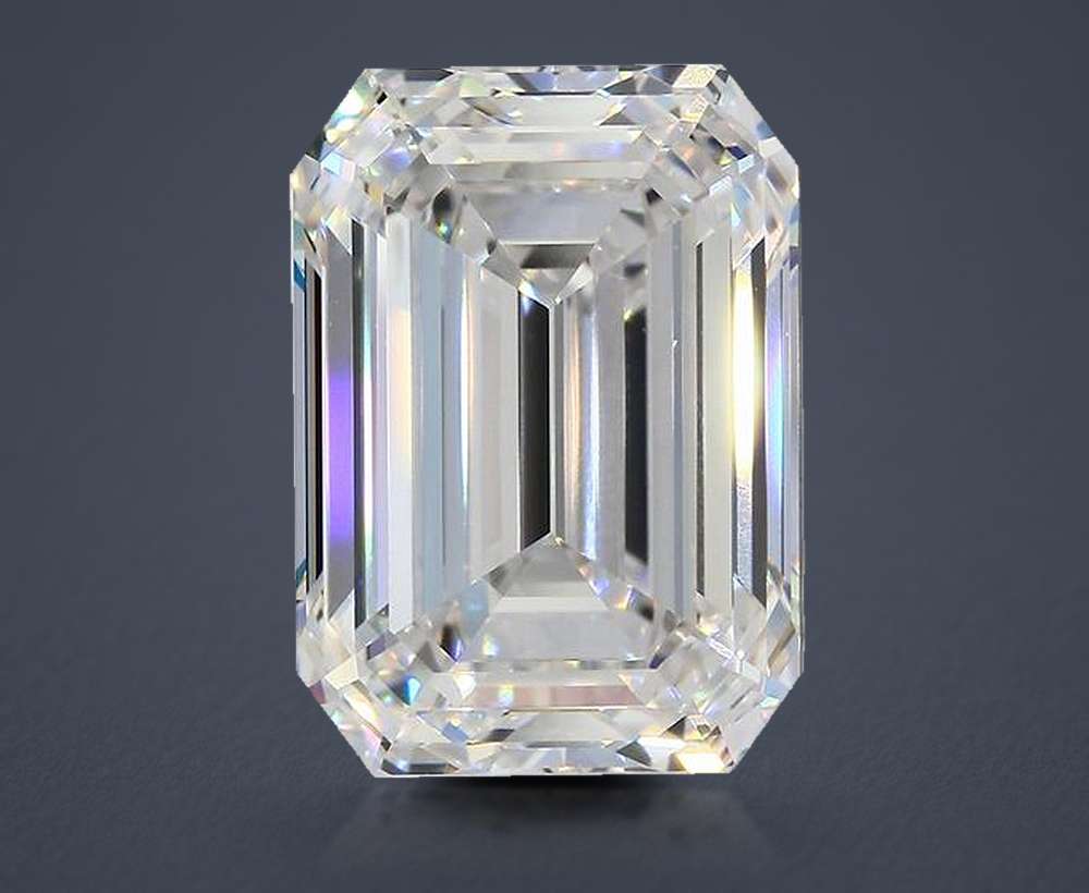 10.39ct G VVS1 Rare Carat Ideal Cut Emerald Diamond