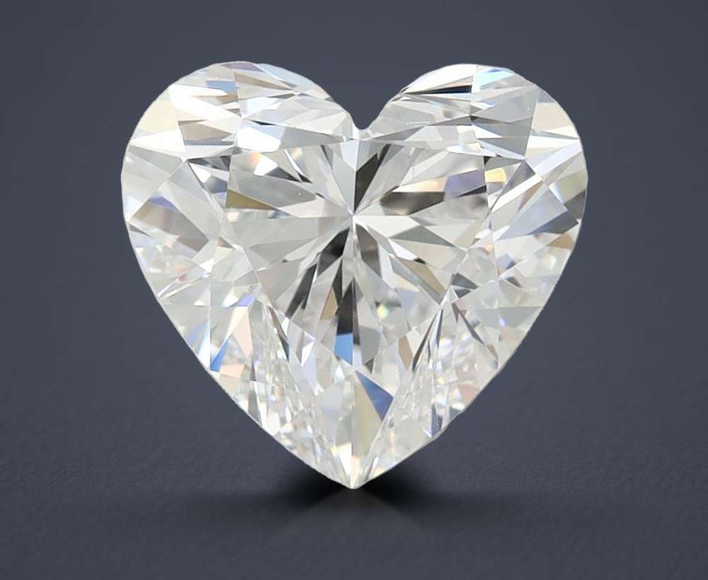 2.04ct D IF Rare Carat Ideal Cut Heart Lab Grown Diamond