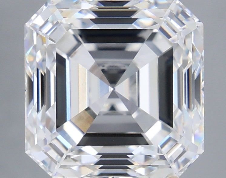 5.53ct D VVS2 Very Good Cut Asscher Lab Grown Diamond