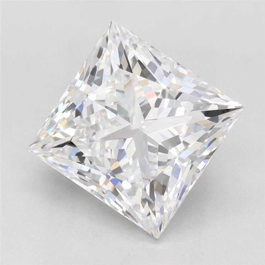3.10ct E VVS2 Rare Carat Ideal Cut Princess Lab Grown Diamond