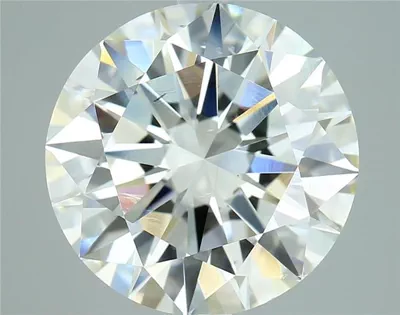 4.01ct I SI1 Rare Carat Ideal Cut Round Diamond
