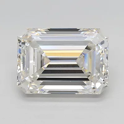 4.99ct G VS1 Rare Carat Ideal Cut Emerald Lab Grown Diamond