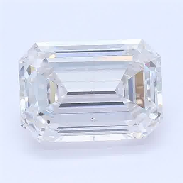 1.12ct F SI1 Rare Carat Ideal Cut Emerald Lab Grown Diamond