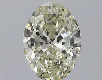 3.00ct K SI2 Rare Carat Ideal Cut Oval Diamond