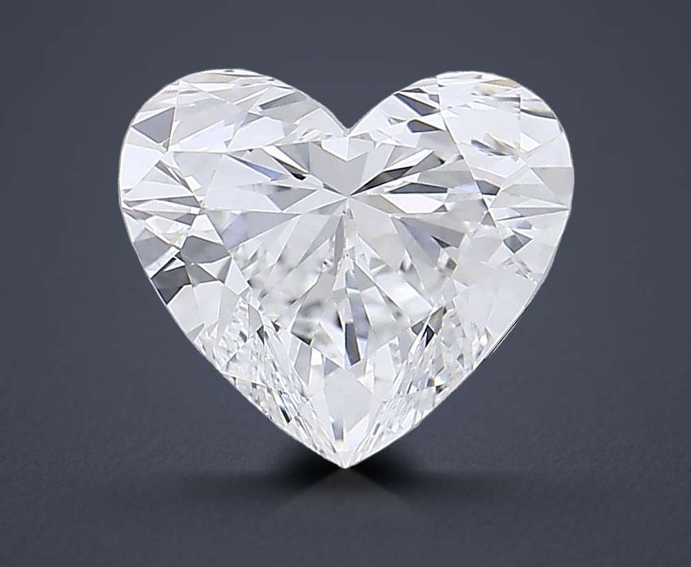 5.28ct E VVS2 Rare Carat Ideal Cut Heart Lab Grown Diamond