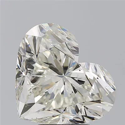 6.14ct I SI1 Rare Carat Ideal Cut Heart Diamond