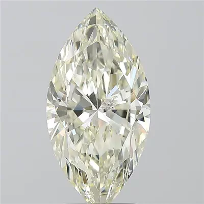 3.02ct K SI2 Rare Carat Ideal Cut Marquise Diamond