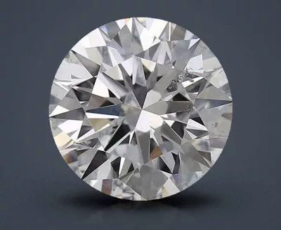 3.08ct F SI2 Rare Carat Ideal Cut Round Diamond