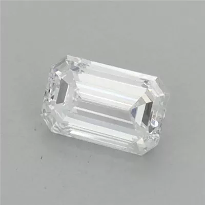 0.68ct D VVS2 Excellent Cut Emerald Lab Grown Diamond