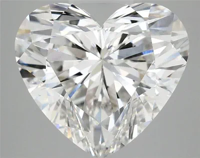 5.07ct F VS1 Rare Carat Ideal Cut Heart Lab Grown Diamond