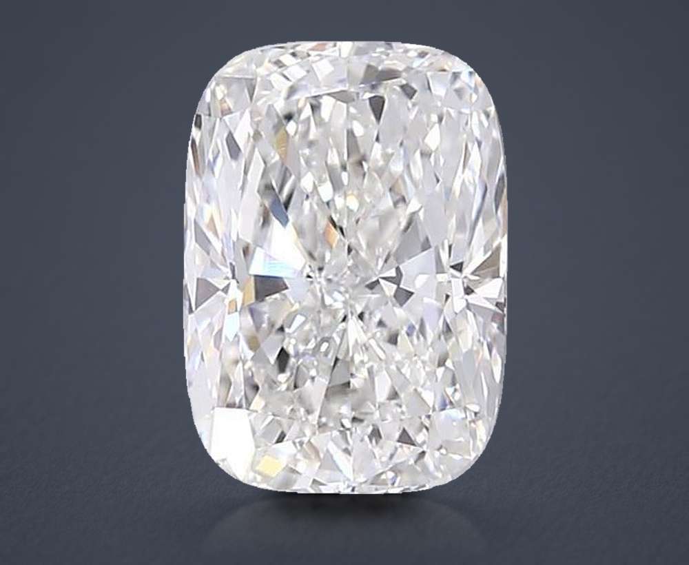 6.66ct F VVS2 Very Good Cut Cushion Lab Grown Diamond