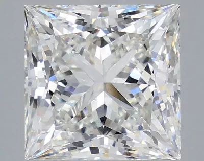 5.04ct G VS2 Rare Carat Ideal Cut Princess Lab Grown Diamond