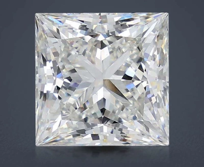 5.04ct G VS2 Rare Carat Ideal Cut Princess Lab Grown Diamond