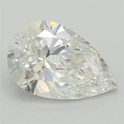 4.05ct E VS1 Rare Carat Ideal Cut Pear Lab Grown Diamond
