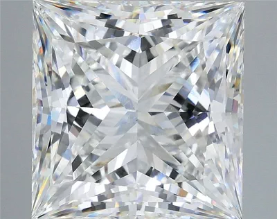10.27ct E VVS2 Rare Carat Ideal Cut Princess Lab Grown Diamond