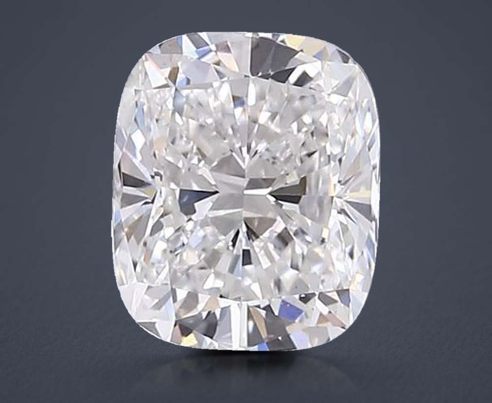 4.03ct F VS1 Rare Carat Ideal Cut Cushion Lab Grown Diamond