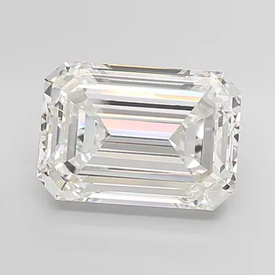10.07ct H VVS2 Rare Carat Ideal Cut Emerald Lab Grown Diamond